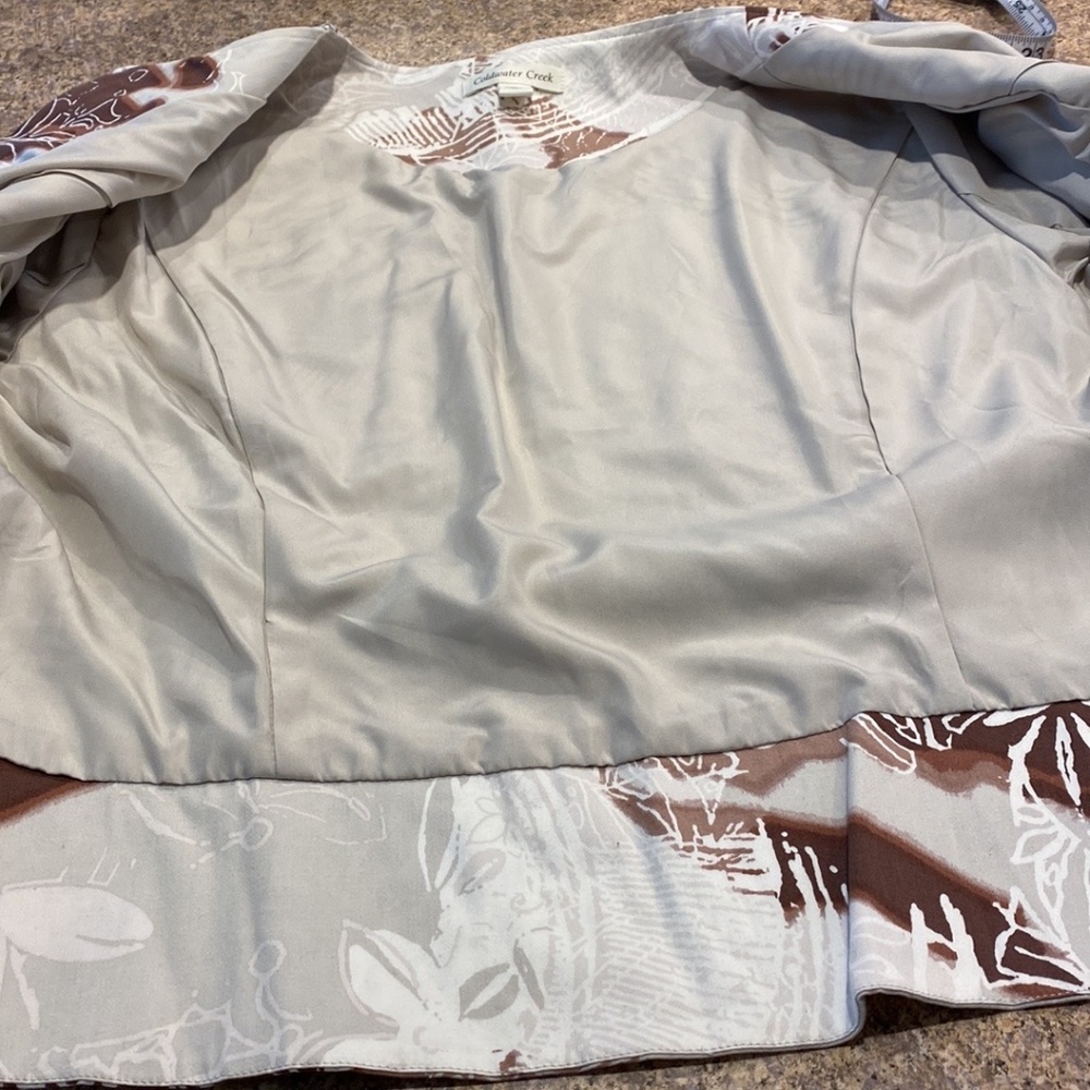 Coldwater Creek Brown and Tan Blazer Jacket 14 - Picture 13 of 16